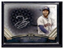 2018 Topps Tier One Talent Autograph Silver Ink George Springer Auto ASTROS /10