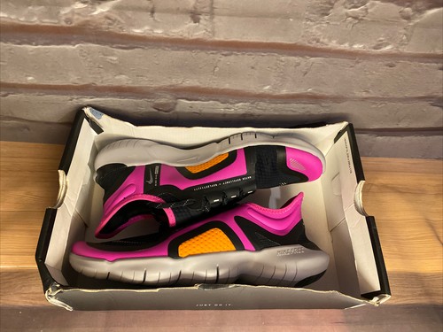 Nike Free RN 5.0 Shield Fire Pink Black Running Shoes BV1224-600 Womens Size 8.5 - Picture 9 of 10