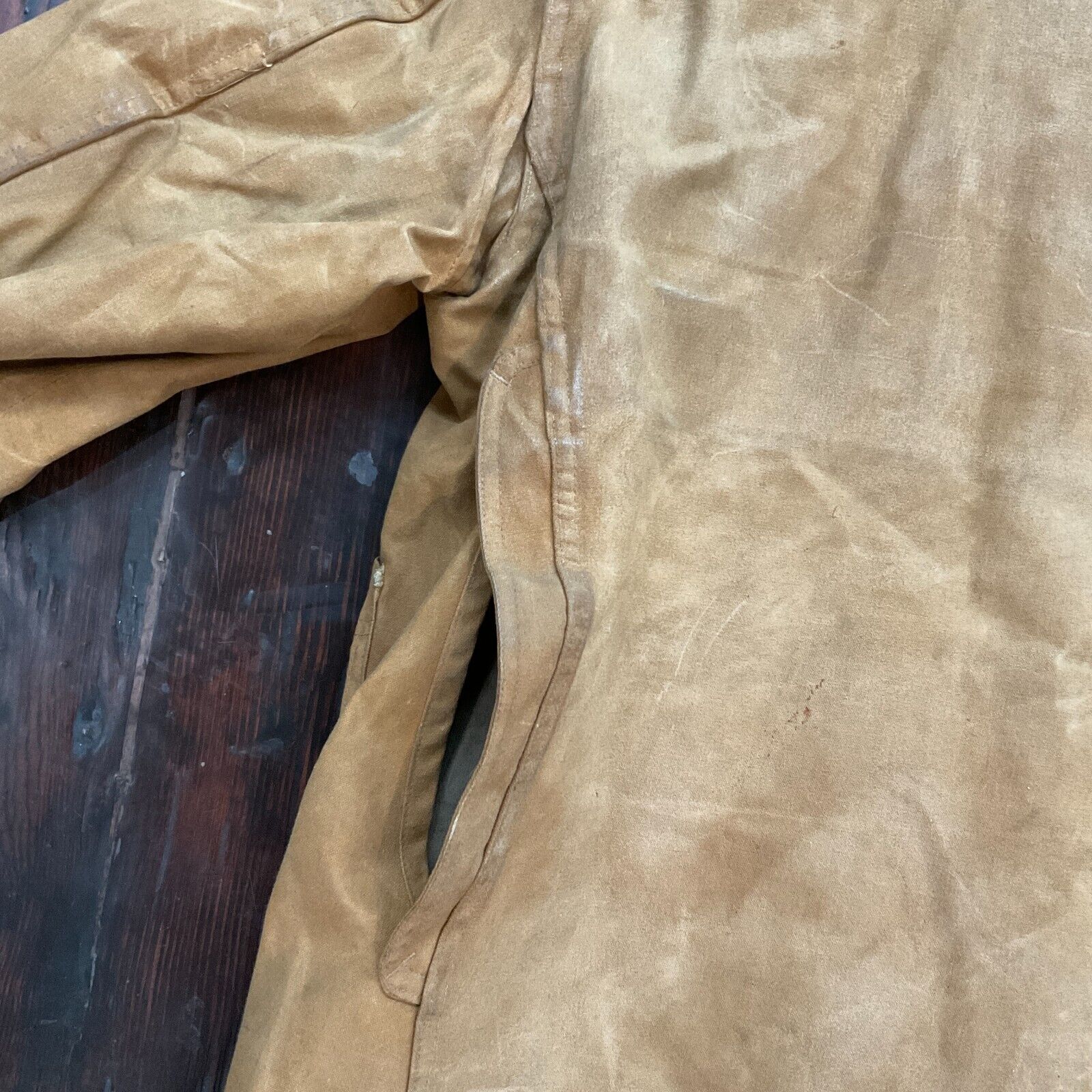 Vintage 1950s Field Master Oil Cloth Size 42 Rain… - image 7