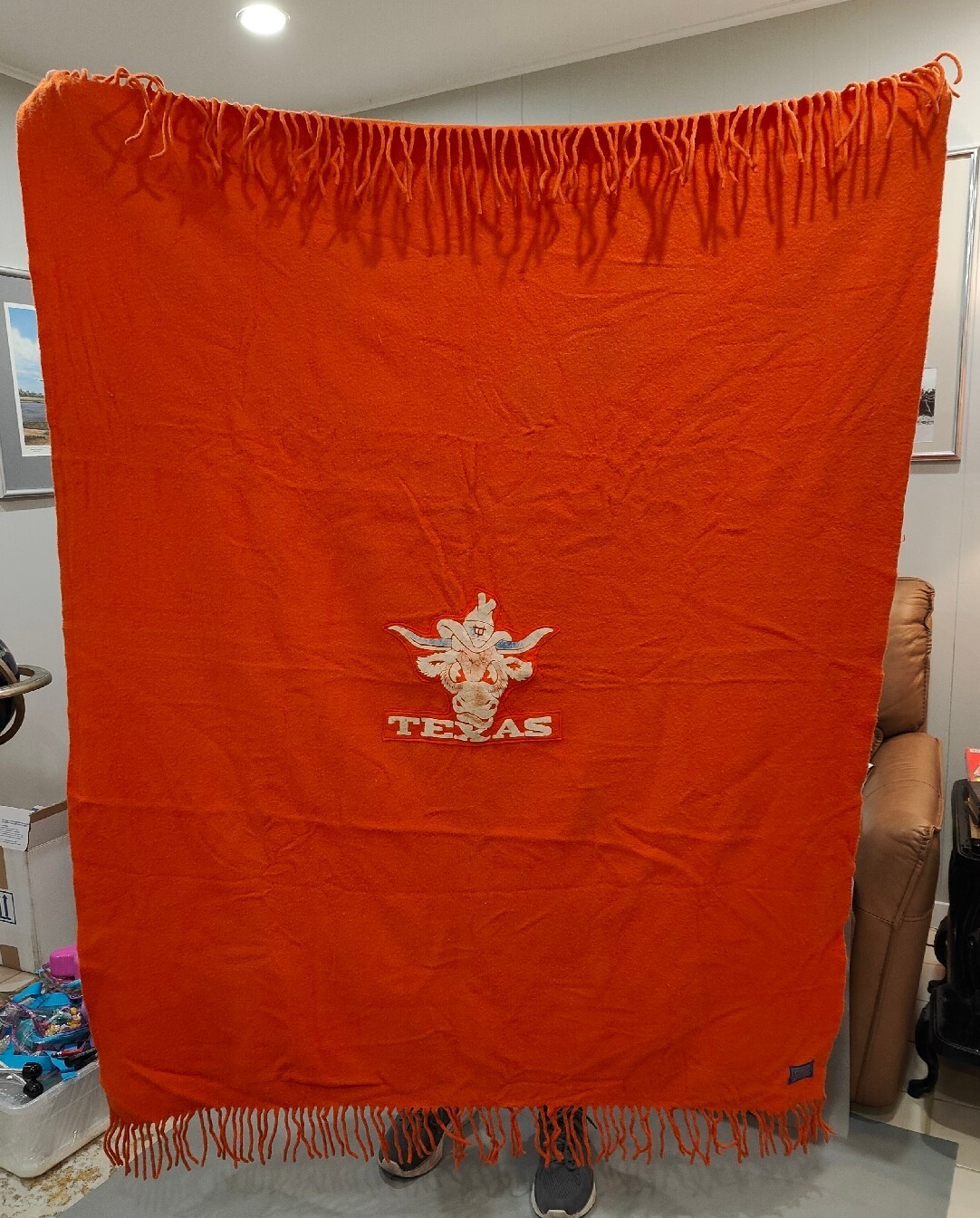 Pendleton Wool Stadium Blanket 61"x50" University of Texas Longhorns