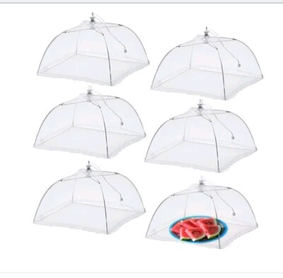 Pop-Up Netz Lebensmittel Abdeckungen Zelt Regenschirm 6er Pack 17 Zoll 