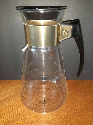 RARE Vintage Corning Ware Retro Atomic Starburst Cup Carafe w