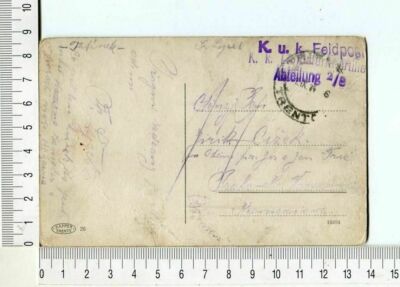 24794 AUSTRIA 1 9 1914 Feldpost PC Trento to Praha