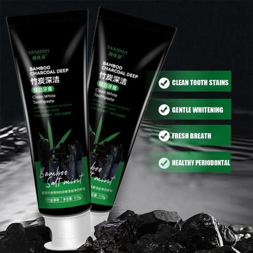 Bamboo Charcoal Deep Toothpaste, Yanjiayi Clean White Toothpaste 100g Good - Picture 8 of 8