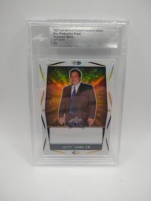 2023 Leaf Whatnot Celebrity Pre-Production Proof Jeff Garlin Prismatic White 1/1