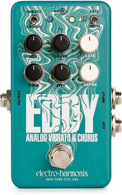 electro-harmonix EDDY Analog Vibrato & Chorus Guitar Effects Pedal