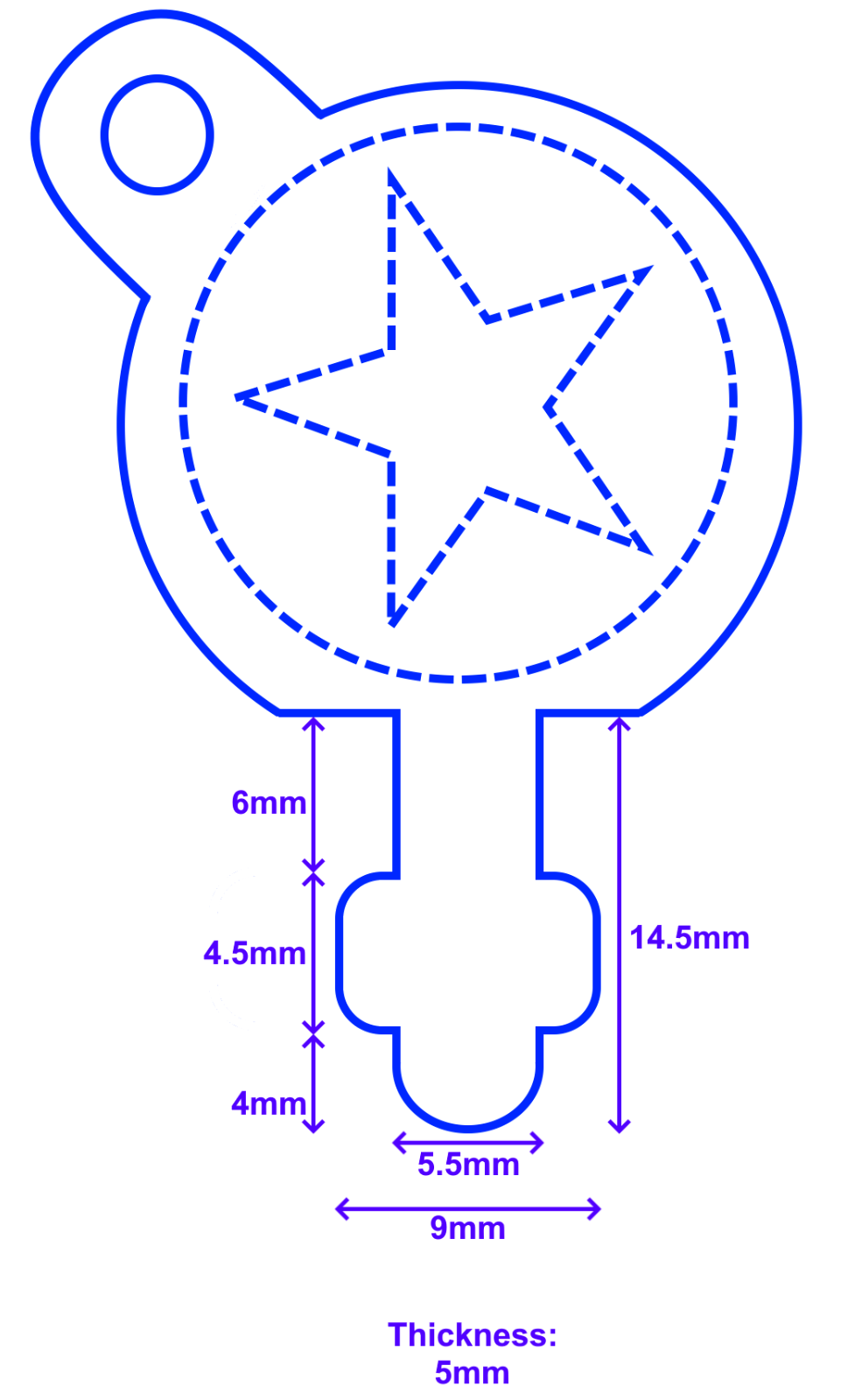 Star Key for Kimberly Clark Toilet Paper and Hand Towel Dispensers