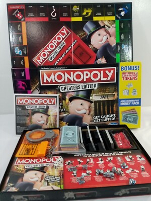 Hasbro Monopoly Game Cheaters Edition Board Game Complete 2018