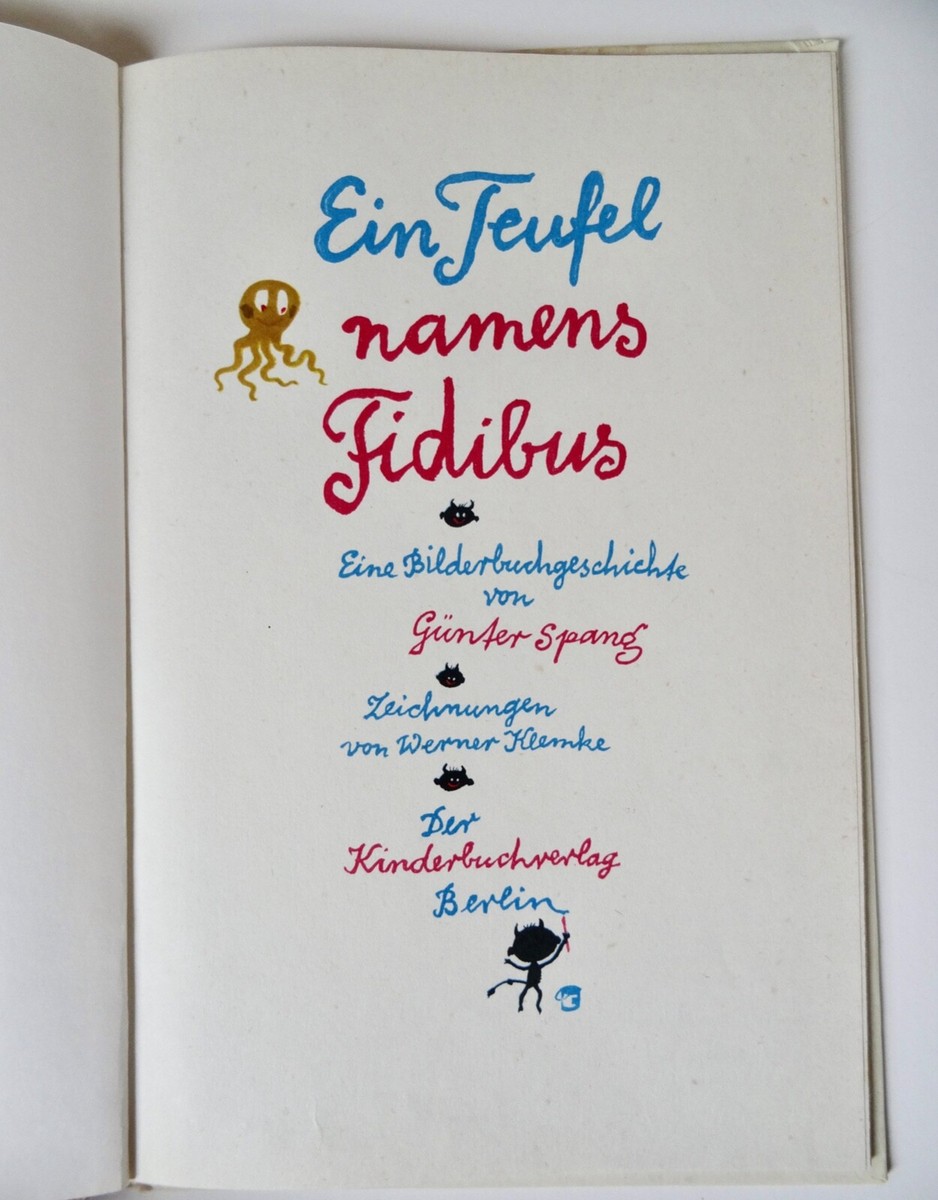 絵本・児童書 Gunter Spang / Ein Teufel namens Fidibus Ein Teufel