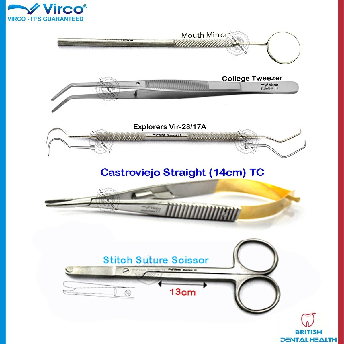 Dental Dentist Suture Removal kit, Dental Instruments, Suture