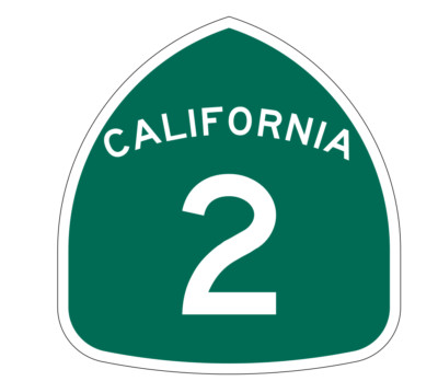 California State Route 2 Sticker Decal