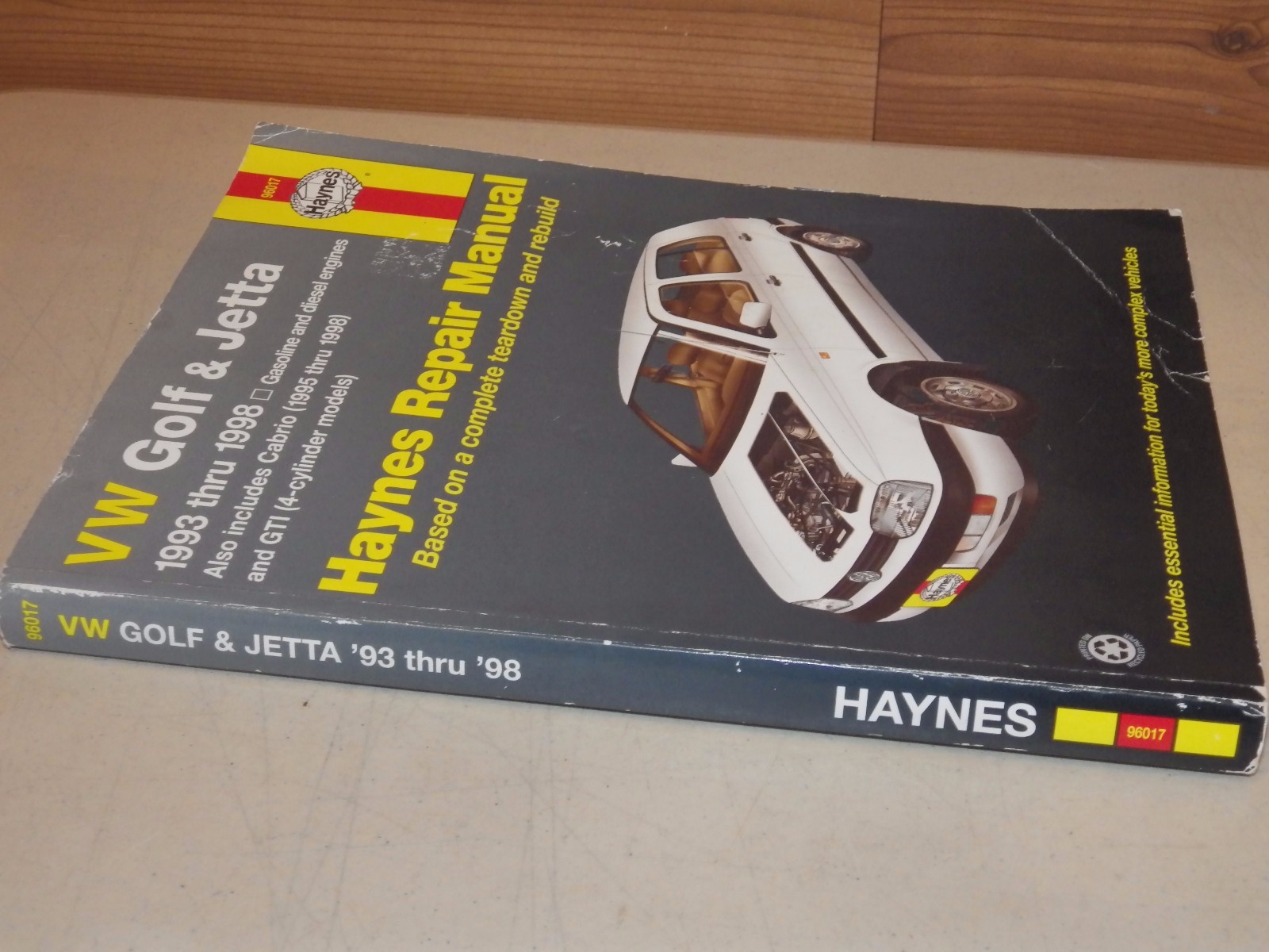 Haynes Repair Manual - VOLKSWAGEN VW Golf & Jetta 1993 Thru 1998 96017 |  eBay