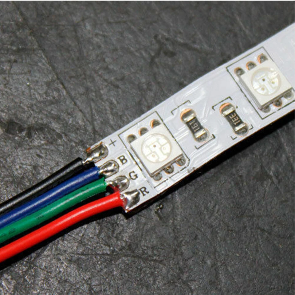 4-PIN RGB Extension Connector Wire Cable Cord For 3528/5050 RGB LED Strip Light - Image 3 of 4
