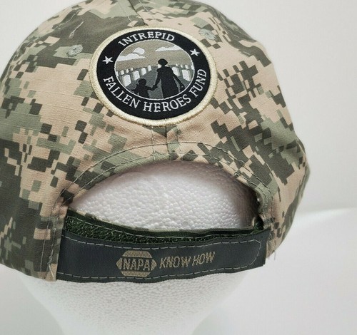 NAPA Racing Hat Intrepid Fallen Heroes Camo Baseball Ball Cap Lid NASCAR - Picture 11 of 12