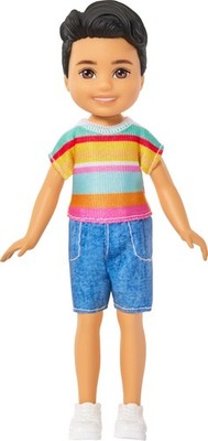 Barbie Club Chelsea Koji 6-Inch Boy Small Doll with Brunette Hair Wearing Remova