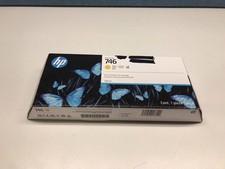 HP 746 300-ml Yellow Ink Cartridge, P2V79A FACTORY SEALED 4/2027