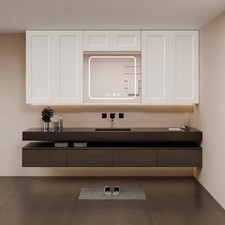 Solid Wood Shaker Wall Cabinet 30"W x 12"D x 18"H White