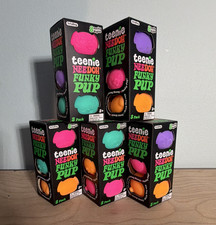 Teenie NeeDoh Funky Pup Squeeze Toys, Multicolor 3 Pack Gel