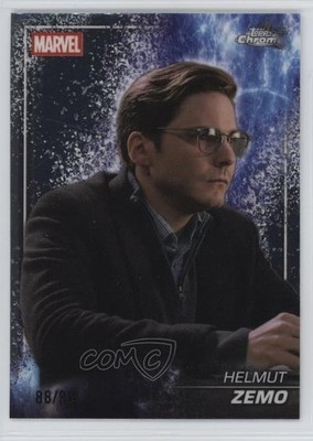 2025 Topps Chrome Marvel Studios The Snap Variation /99 Helmut Zemo #S-62 ob9
