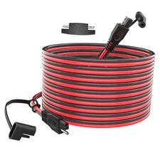  SAE Extension Cable 16 AWG Quick Disconnect Wire Harness SAE to SAE 30FT