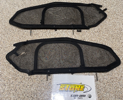 BRP Can-Am Maverick R Upper Door Wind Nets Mesh Windows 715007376 OEM 2024 25 26