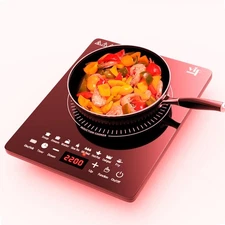 Portable Induction Cooktop, Countertop Burner with Multi-Function, 2200w Stov...