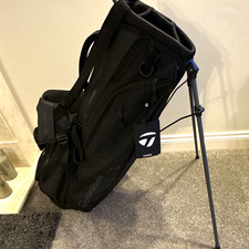 TaylorMade FlexTech Stand Golf Bag Black 4-Way Divider Dual Strap System