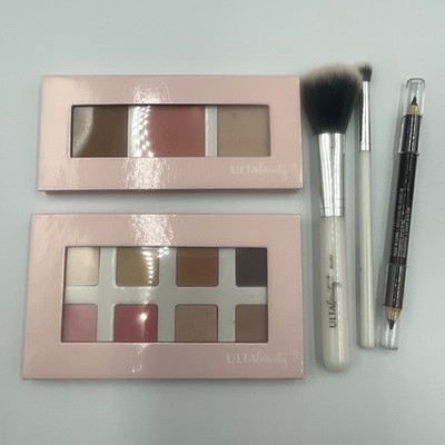 New Ulta Beauty Make Up Eye Shadow Blush Palette Brushes Bronzer Highlighter 