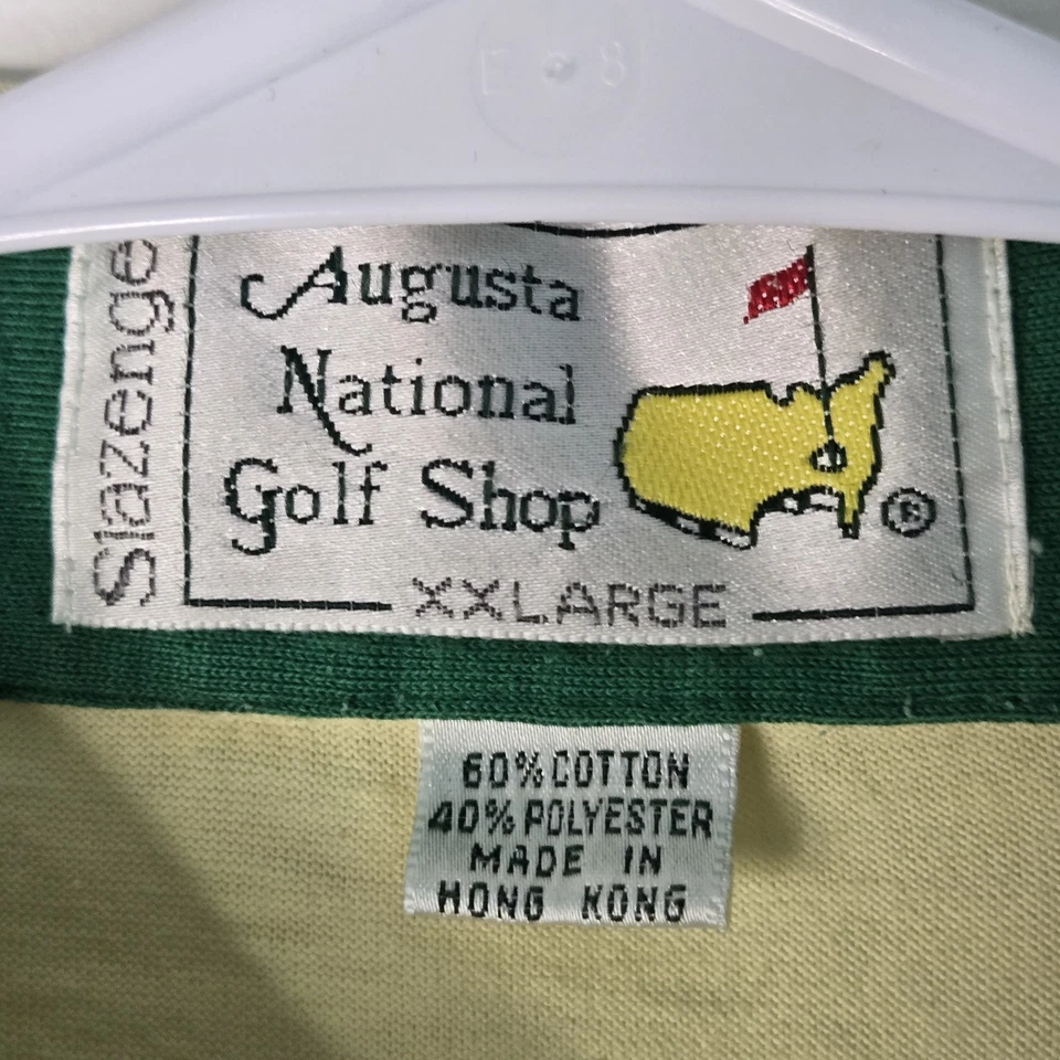 Винтажное мужское поло Masters Augusta National Slazenger XXL.  Редкий цветной узор - Изображение 3 из 4