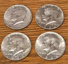 1964 Kennedy Half Dollars 4 In Lot -90% Silver 1D/3P