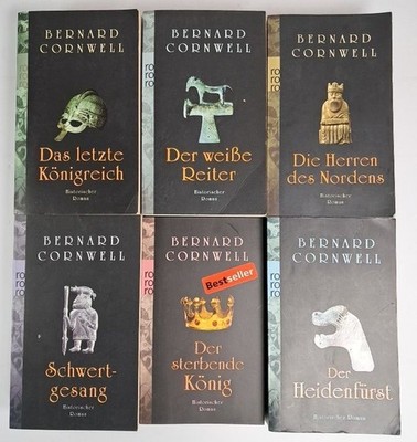 6 Bücher Die Uhtred-Saga, Bernard Cornwell, Rowohlt, Schwertgesang, Heidenfürst
