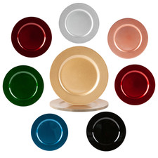 Metallic Charger Plates Wedding Party Dining Table Setting 33cm