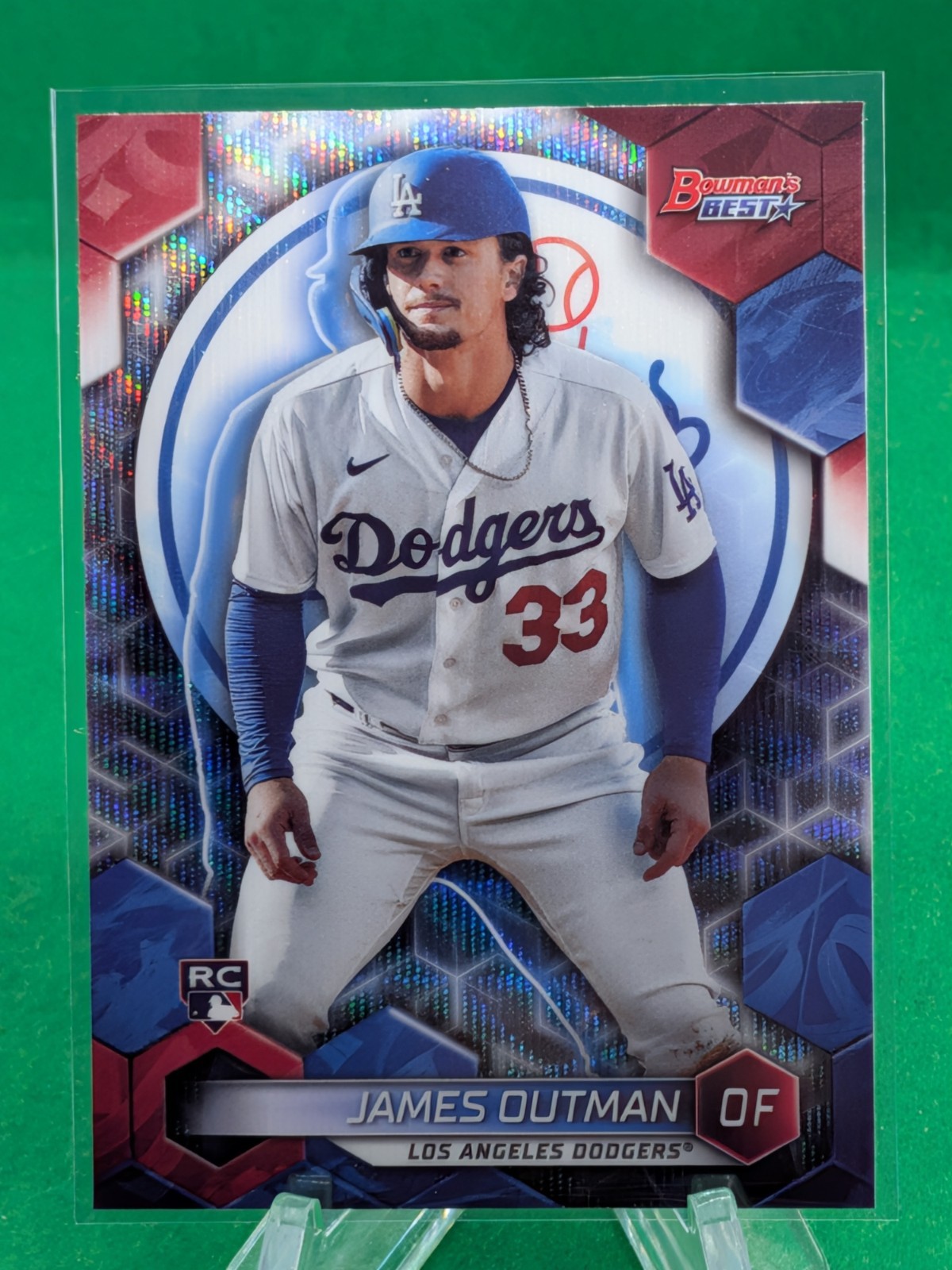 James Outman 2023 Bowman's Best Wave Refractor #63 Rookie RC