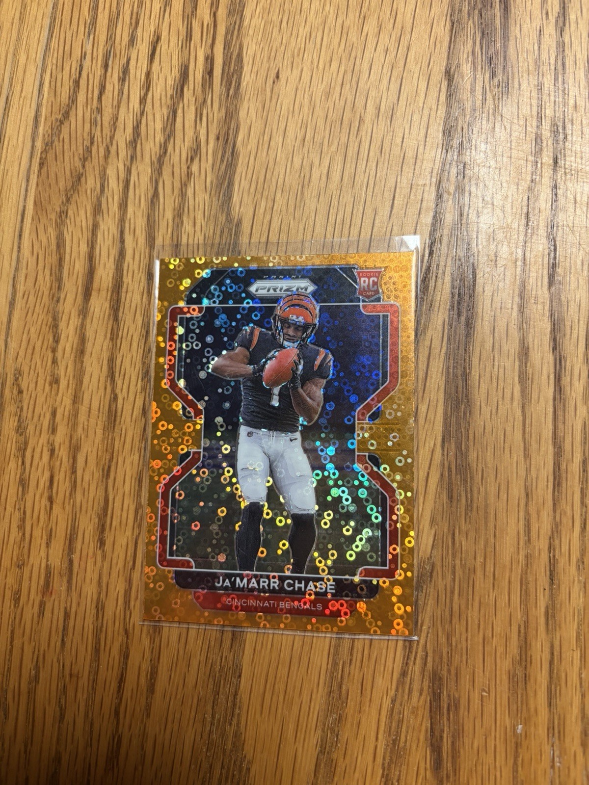Panini 2021 Prizm Ja'Marr Chase #337 Bengals Orange Disco Prizm Rookie