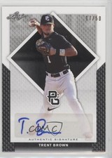 2016 Leaf Perfect Game National Showcase Black 17/50 Trent Brown Auto 0b2