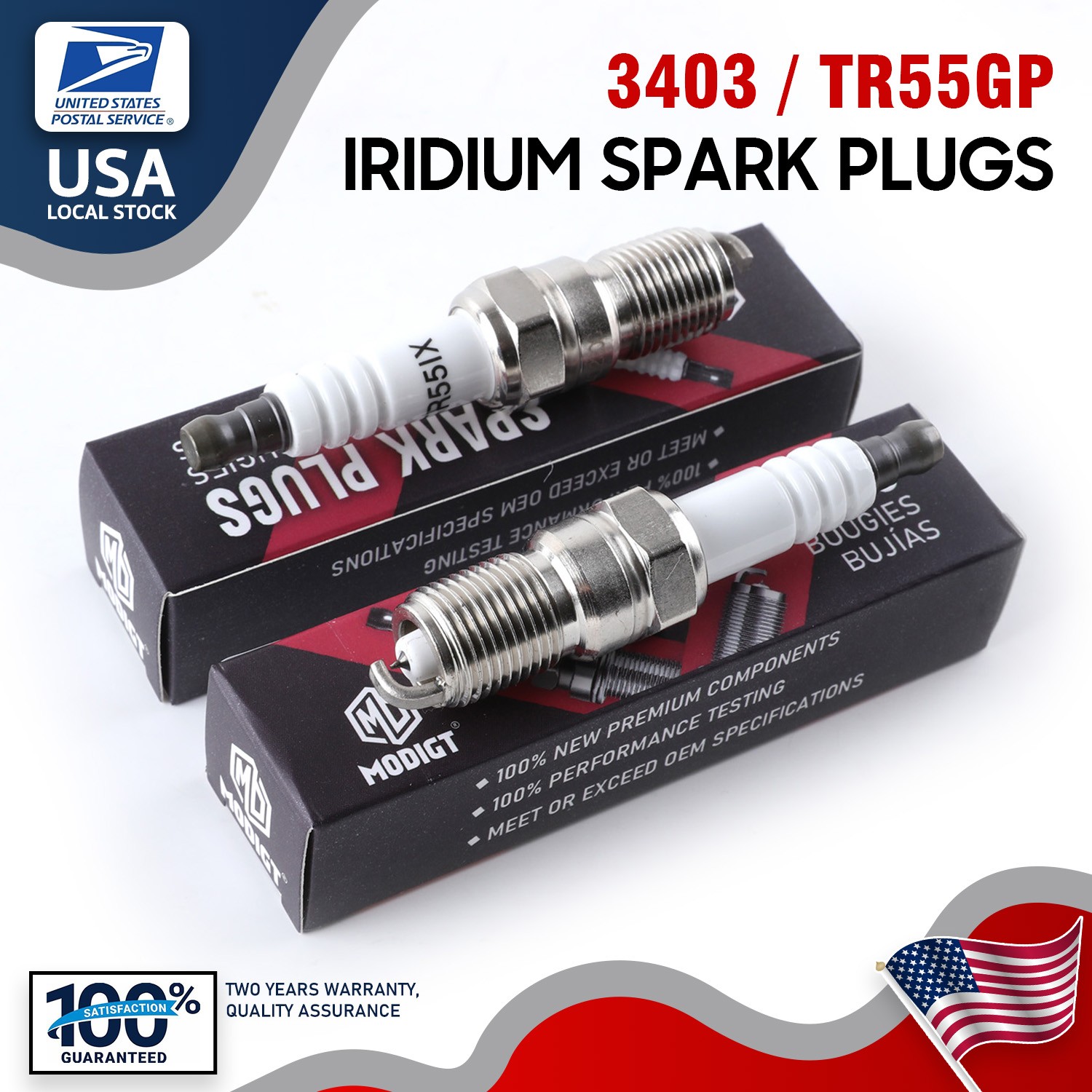 2pcs Fit NGK 3403 IFR6E11 Laser Iridium Spark Plugs for SK20PR-A8 SK20PR-A11