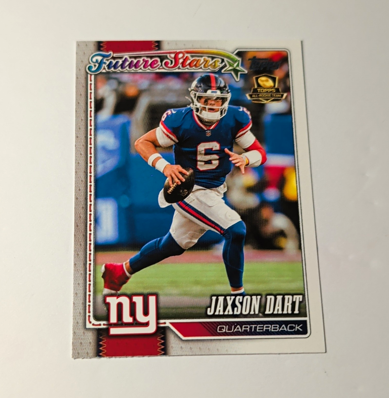 Topps 2025 Future Stars Insert Jaxson Dart New York Giants #266 Card