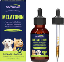 Liquid Melatonin for Dogs Melatonin Drops for Dogs  Cats,Dog Sleep Aid,Calming