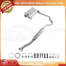 Resonator Muffler Exhaust System Kit Fits 2014-2018 Subaru Forester 2.5l Resonator Muffler Exhaust System Kit Fits 2014-2018 Subaru Forester 2.5l