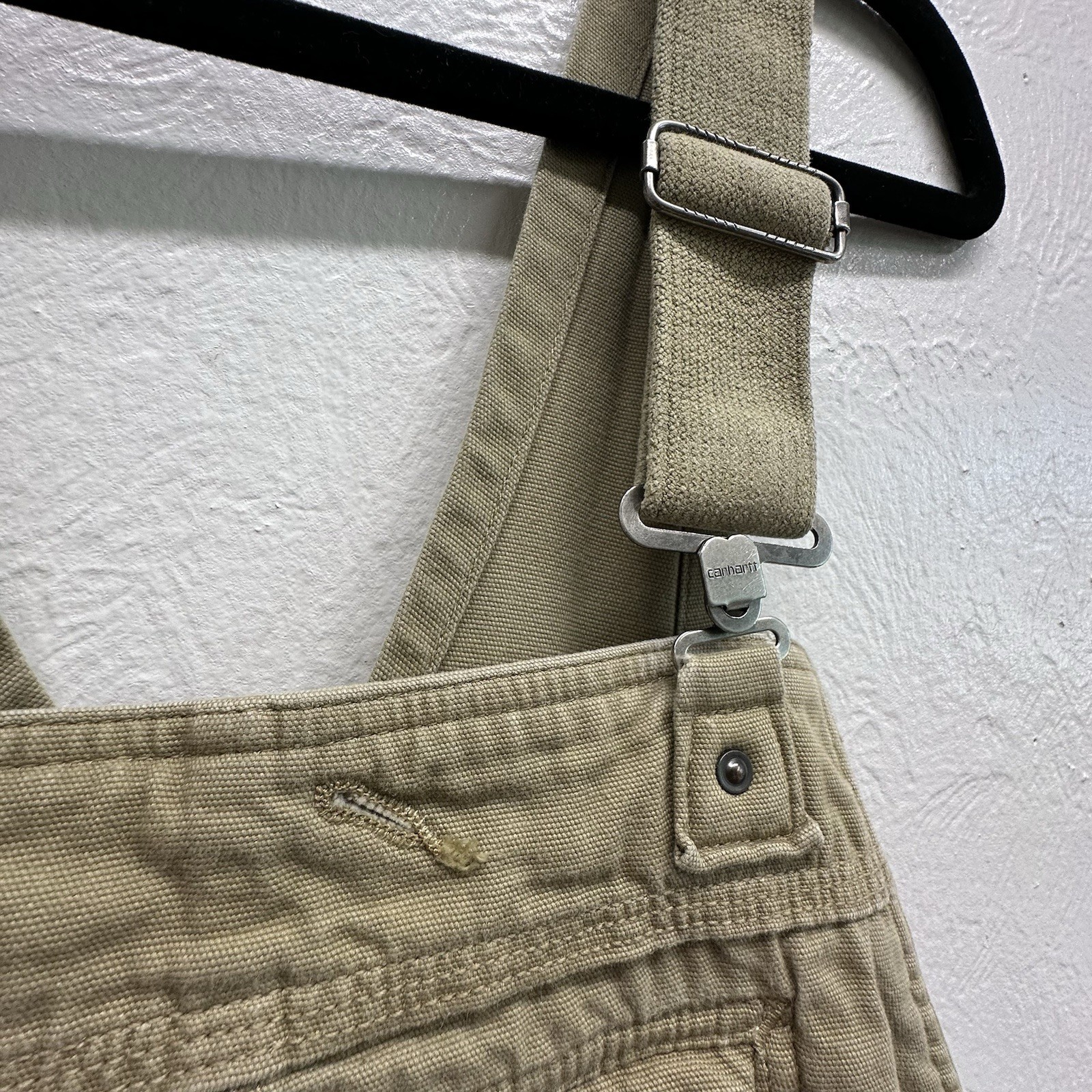 Carhartt Rugged Flex Overalls 38x32 Dark Khaki Distre… - Gem