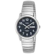 Timex Men's T20031 Easy Reader 35mm Silver-Tone Stainless Steel Expansion Band