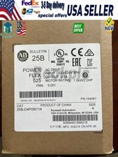 New Allen Bradley 25B-D4P0N114 /A Powerflex 525 AC Drive 2HP Surplus SEALED