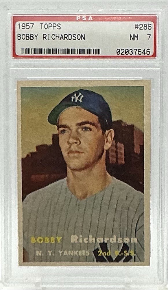 1957 Topps - Bobby Richardson #286 (RC) PSA 7 NM