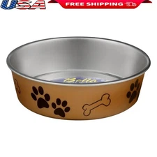 Stainless Steel Dog Bowl Non-Slip Removable Base Dishwasher Safe Slow Feeder New