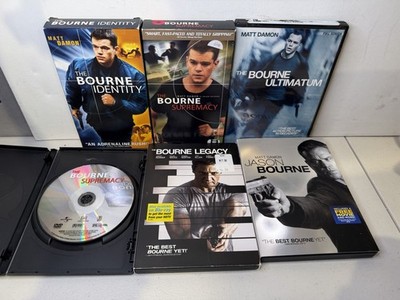 5 VHS/DVD Lot: BOURNE Complete Collection (￼dentity~Supremacy~Ultimatum~Legacy