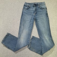 Wrangler Retro Girls Slim Boot Jeans Light Wash Sz 12/25" Cowgirl Denim Western