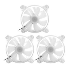 Transparent Round Frame 120mm CPU Cooling Fan Computer Case Cooler Ventilator Wi