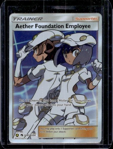 2019 Pokemon SM Hidden Fates Aether Foundation Employee #SV81/SV94