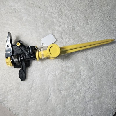 Nelson Beta II Rotary Sprinkler Yellow & Black Vintage Plastic