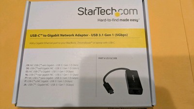 StarTechcom USB-C to Gigabit Ethernet Network Adapter US1GC30B USB 3.1
